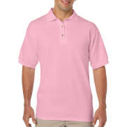 Męskie gładkie polo DryBlend Jersey - light pink