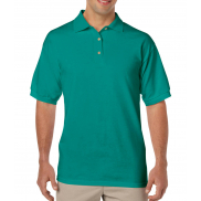 Męskie gładkie polo DryBlend Jersey - jade dome