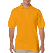 Męskie gładkie polo DryBlend Jersey - gold