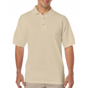 Męskie gładkie polo DryBlend Jersey - sand