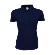 Damskie polo Luxury Stretch - navy