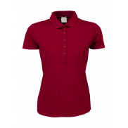 Damskie polo Luxury Stretch - deep red