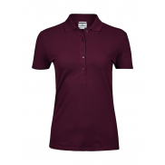 Damskie polo Luxury Stretch - wine