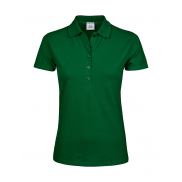 Damskie polo Luxury Stretch - forest green