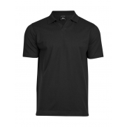 Koszulka Polo Luxury Stretch V-Neck - black