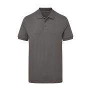 Męskie Polo Signature Stretch Tagless - charcoal