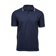 Polo Luxury Stretch z paseczkami - navy/white