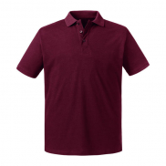 Męskie Polo Pure Organic - burgundy