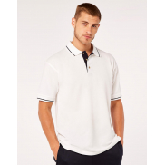 Męskie Polo Classic Fit St. Mellion - white/navy