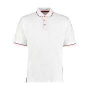 Męskie Polo Classic Fit St. Mellion - white/bright red