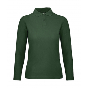 ID.001 LSL /damskie Polo - bottle green