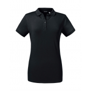Damskie Polo Tailored Stretch - black