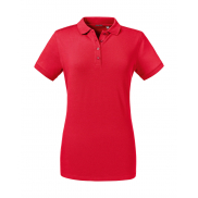 Damskie Polo Tailored Stretch - classic red
