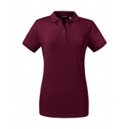 Damskie Polo Tailored Stretch - burgundy