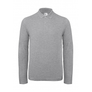 ID.001 LSL Polo - heather grey