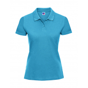 Polo damskie Piqué - turquoise