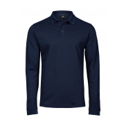 Polo z długim rękawem Luxury Stretch - navy