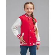 Dziecięca kurtka Varsity - black/white