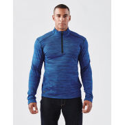 Męska bluza termoaktywna z krótkim zamkiem - dolphin