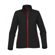 Damski Softshell Orbiter - black/bright red