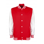 Kurtka Varsity - fire red/white