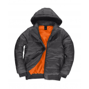 Kurtka Superhood - dark grey/neon orange