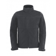 Męski Softshell z kapturem - dark grey