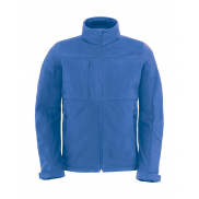 Męski Softshell z kapturem - azure
