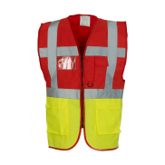 Kamizelka Odblaskowa Fluo Executive - red/fluo yellow