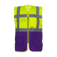 Kamizelka Odblaskowa Fluo Executive - fluo yellow/purple