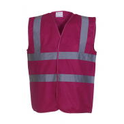 Kamizelka odblaskowa Fluo - raspberry