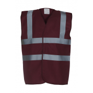 Kamizelka odblaskowa Fluo - maroon
