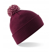 Czapka Snowstar - burgundy/off white