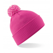 Czapka Snowstar - fuchsia/off white