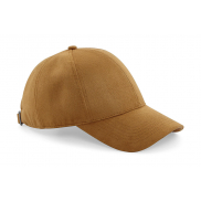 Czapka 6-panelowa Faux Suede - caramel