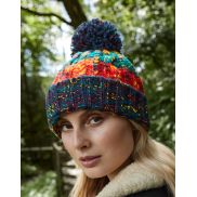 Czapka z pomponem Corkscrew - milkshake mix