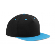 Czapka 5-panelowa Contrast Snapback - black/surf blue