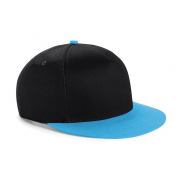 Czapka młodzieżowa Snapback - black/surf blue