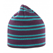 Czapka dwustronna Beanie - plum/turquoise/grey