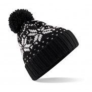 Czapka Fair Isle Snowstar® - black/white
