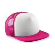 Czapka Vintage Trucker - fuchsia/white