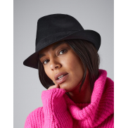 Kapelusz - fedora - white/black