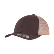 Dwukolorowa czapka Retro Trucker - brown/khaki