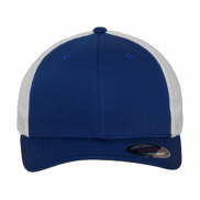Czapka Z Siatką Trucker Dwukolorowa - royal/white