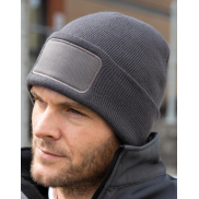 Czapka z naszywką Double Knit Printers - black