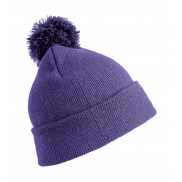 Dziecięca czapka Pom Pom Beanie - purple