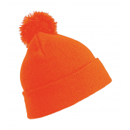 Czapka Pom Pom - fluorescent orange