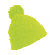 Czapka Pom Pom - fluorescent yellow