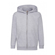 Dziecięca bluza z kapturem na zamek Classic - heather grey