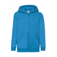 Dziecięca bluza z kapturem na zamek Classic - azure blue